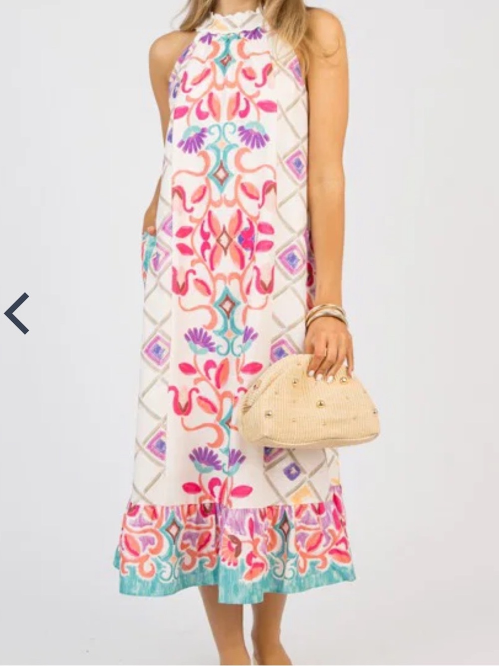Um her Halter Neck Maxi Dress Medium